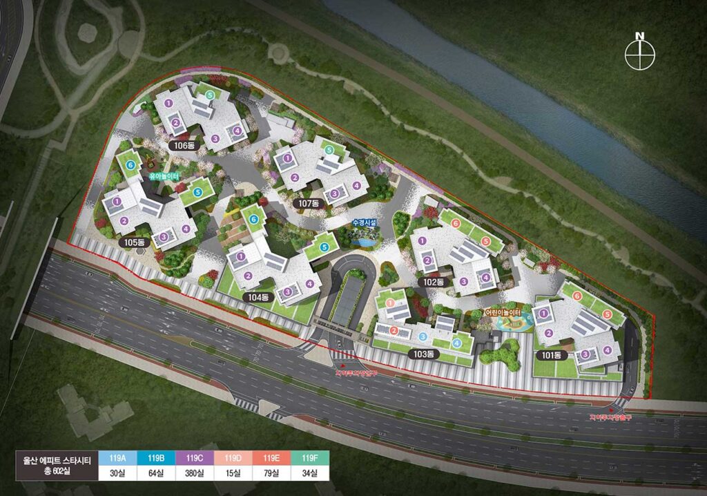 울산에피트스타시티 단지배치도